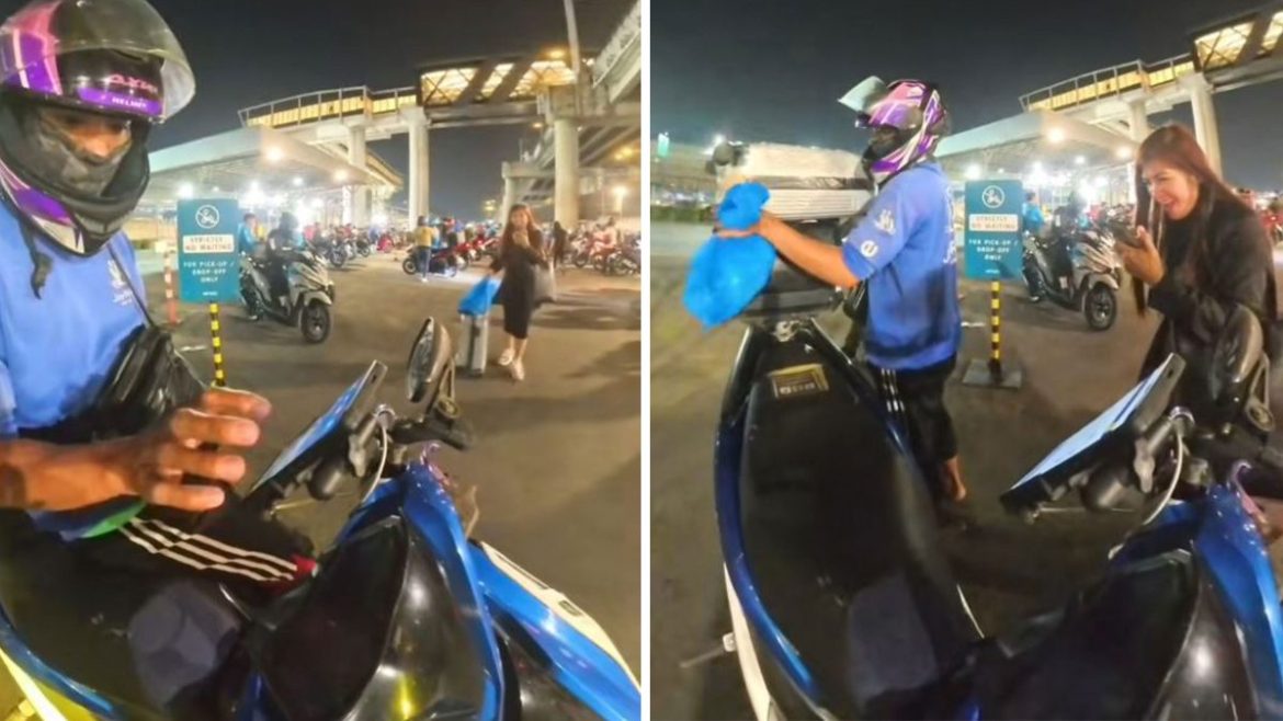 Angkas rider and passenger with suitcase in viral video raising safety concerns