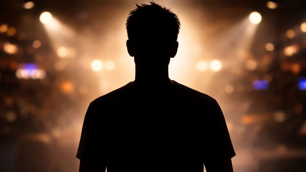 Silhouette ng isang aktor sa gitna ng ilaw, sumisimbolo sa blind item aktor career lagapak matapos maiwan ng dating ka-partner