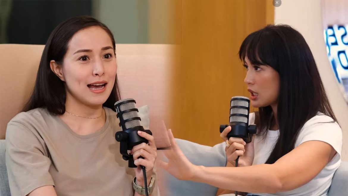 Cristine Reyes speaks during the Sexy Time Podcast with Isabel Daza in a viral clip