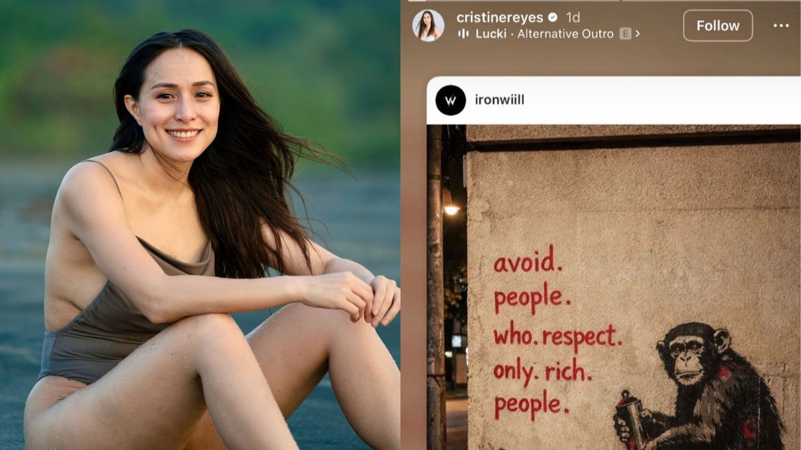 Cristine Reyes viral quote repost about respect gains attention online