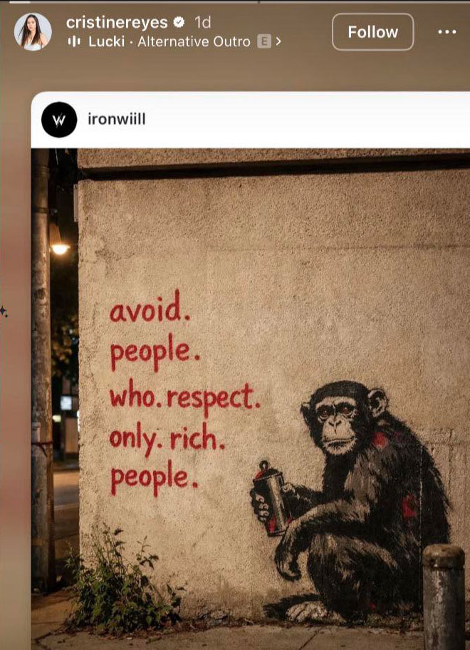 Cristine Reyes viral quote repost about respect gains attention on social media