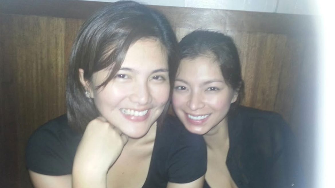 Dimples Romana and Angel Locsin together in a photo representing the birthday message celebrating their 18-year friendship