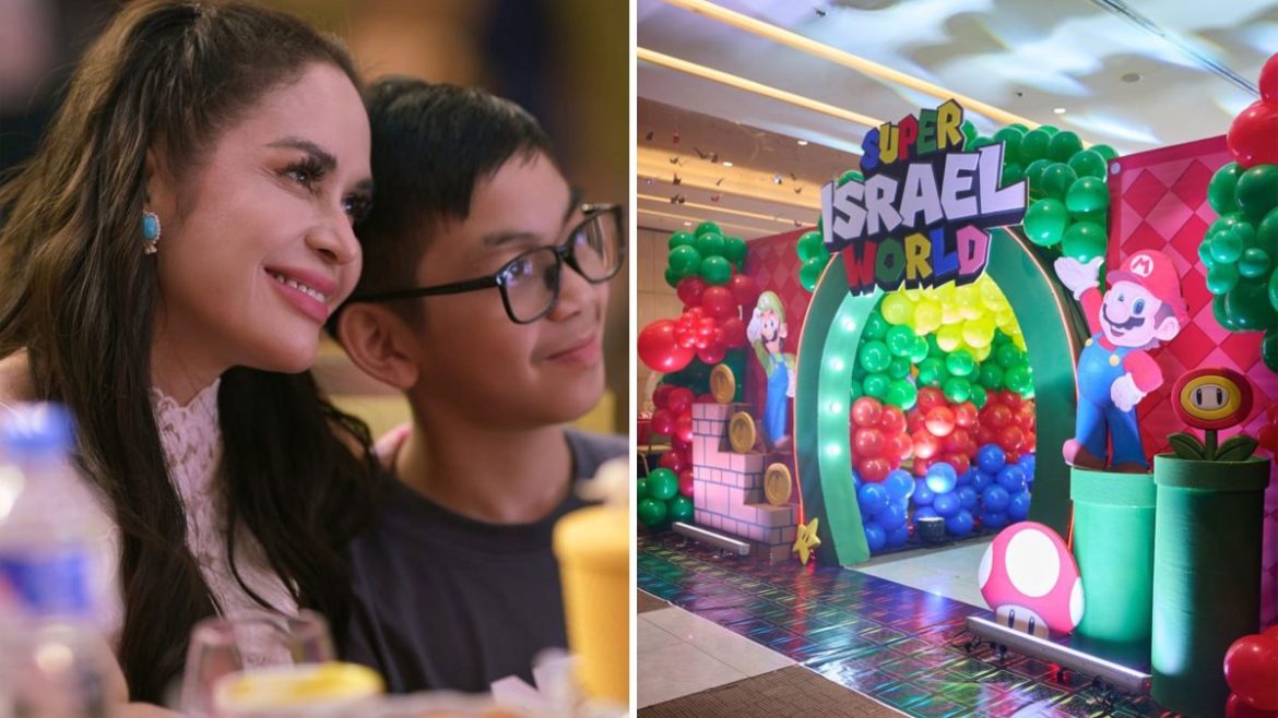 Israel Pacquiao 12th birthday celebration featuring a Super Mario-themed party setup and family moments