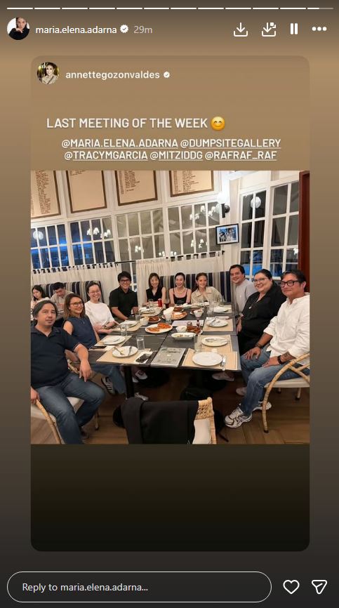 John Lloyd Cruz and Ellen Adarna dining with friends during reunion gathering