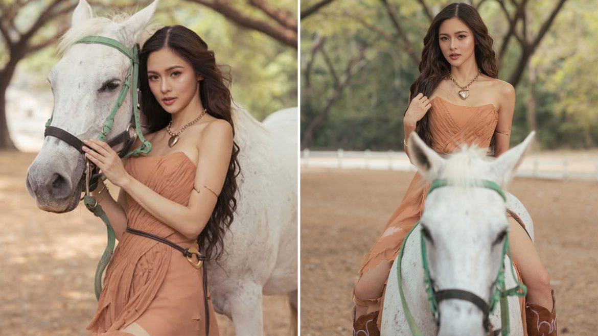 Kim Chiu birthday photoshoot with horse outdoor elegant concept