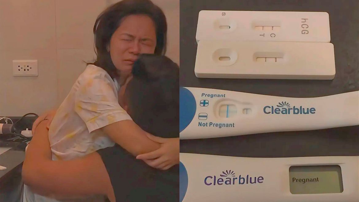 Kiray Celis pregnant emotional moment with partner Stephan Estopia after positive pregnancy test