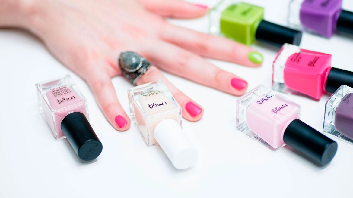 nail polish and manicure tools showing importance of manicure for girls at home
