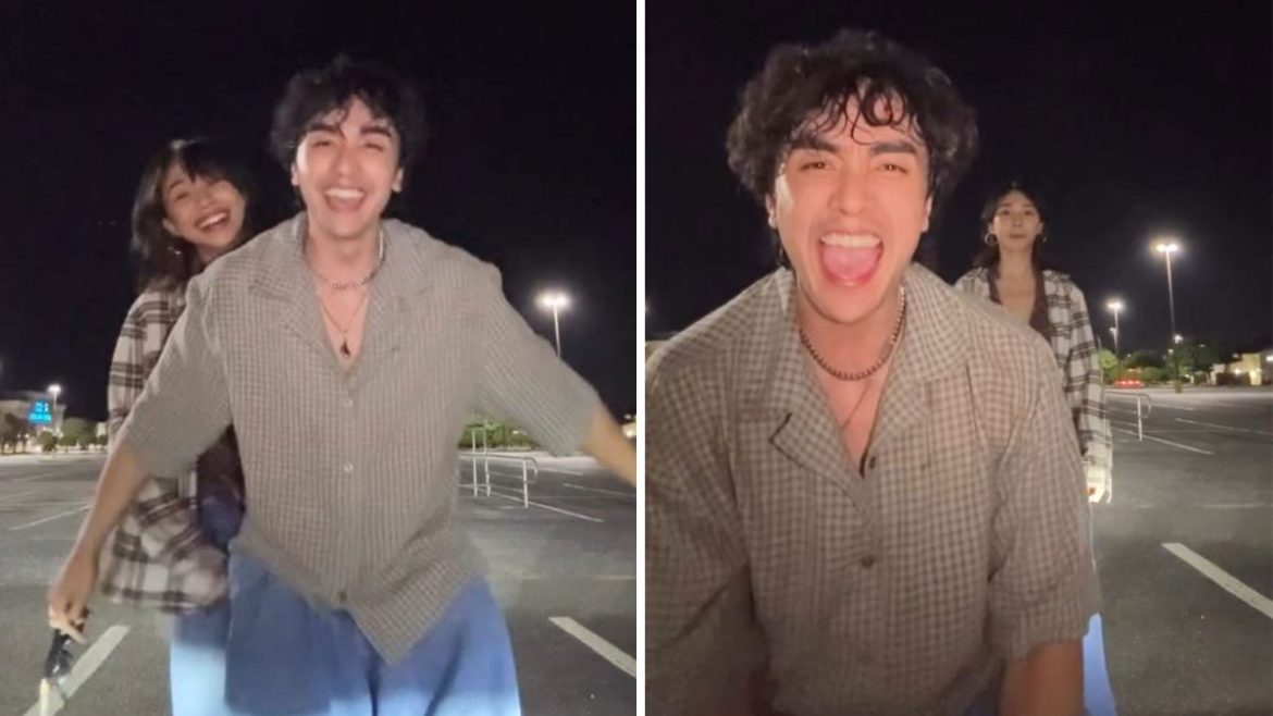 Maymay Entrata and Joaquin Enriquez performing Beat It dance in viral video