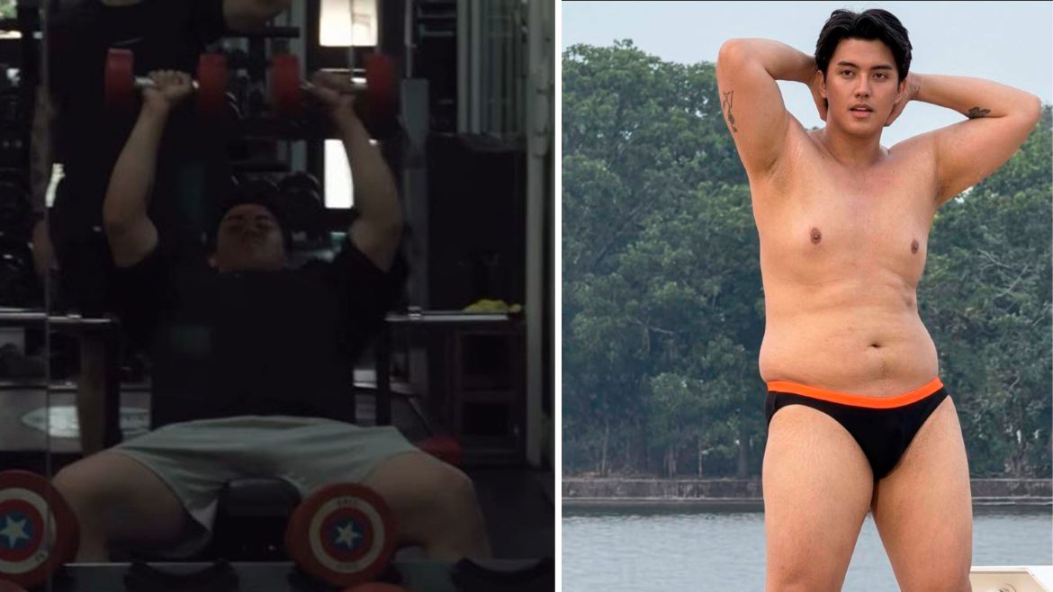 RJ Perkins gym transformation showing workout training and physique comparison after Mister Pampanga 2026