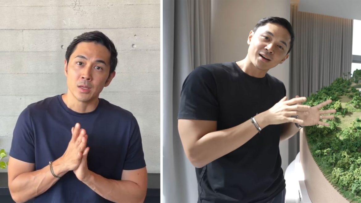 Slater Young speaking in a video addressing the Cebu floods statement and public concerns