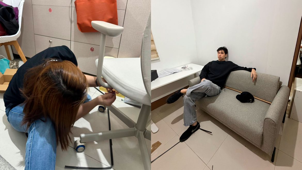 Wilbert Ross Bea Binene sofa issue showing both celebrities selling sofas in separate posts