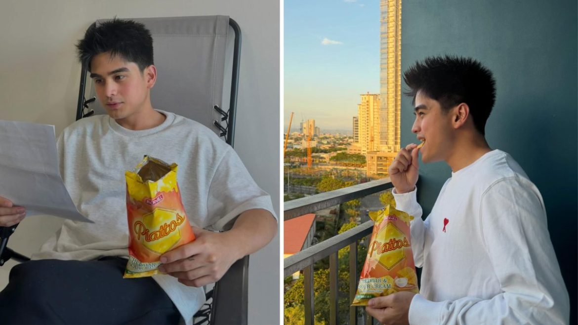 Will Ashley holding a snack product as his endorsements continue to grow in popularity