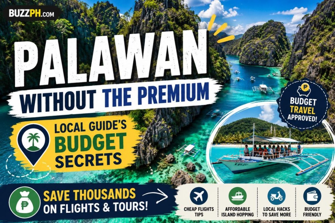 Budget island hopping in Palawan featuring El Nido limestone cliffs, turquoise lagoons, island-hopping boats, and affordable travel tips from a local guide.