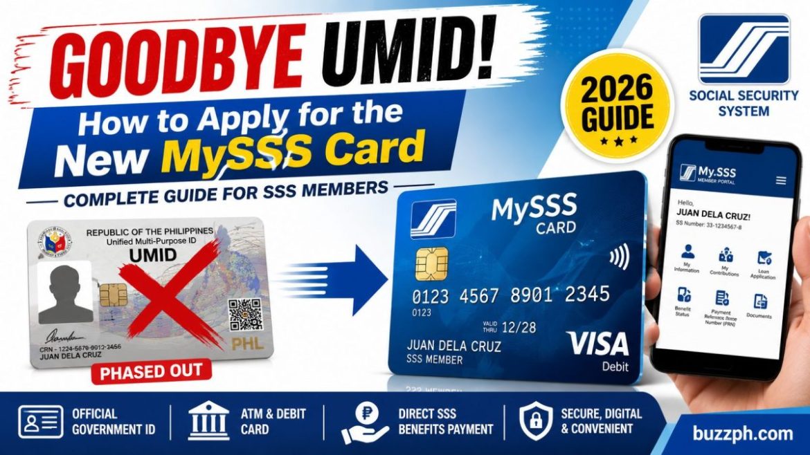 MySSS Card Application 2026 guide showing the transition from UMID to the new SSS-issued card.