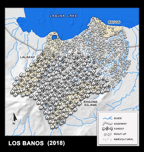 Map showing mosquito virus sampling locations used in the land use and mosquito viruses research.