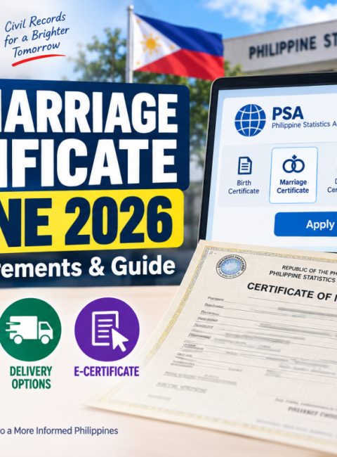 PSA Marriage Certificate Online 2026: How to Apply, Requirements, Fees, Delivery & E-Certificate
